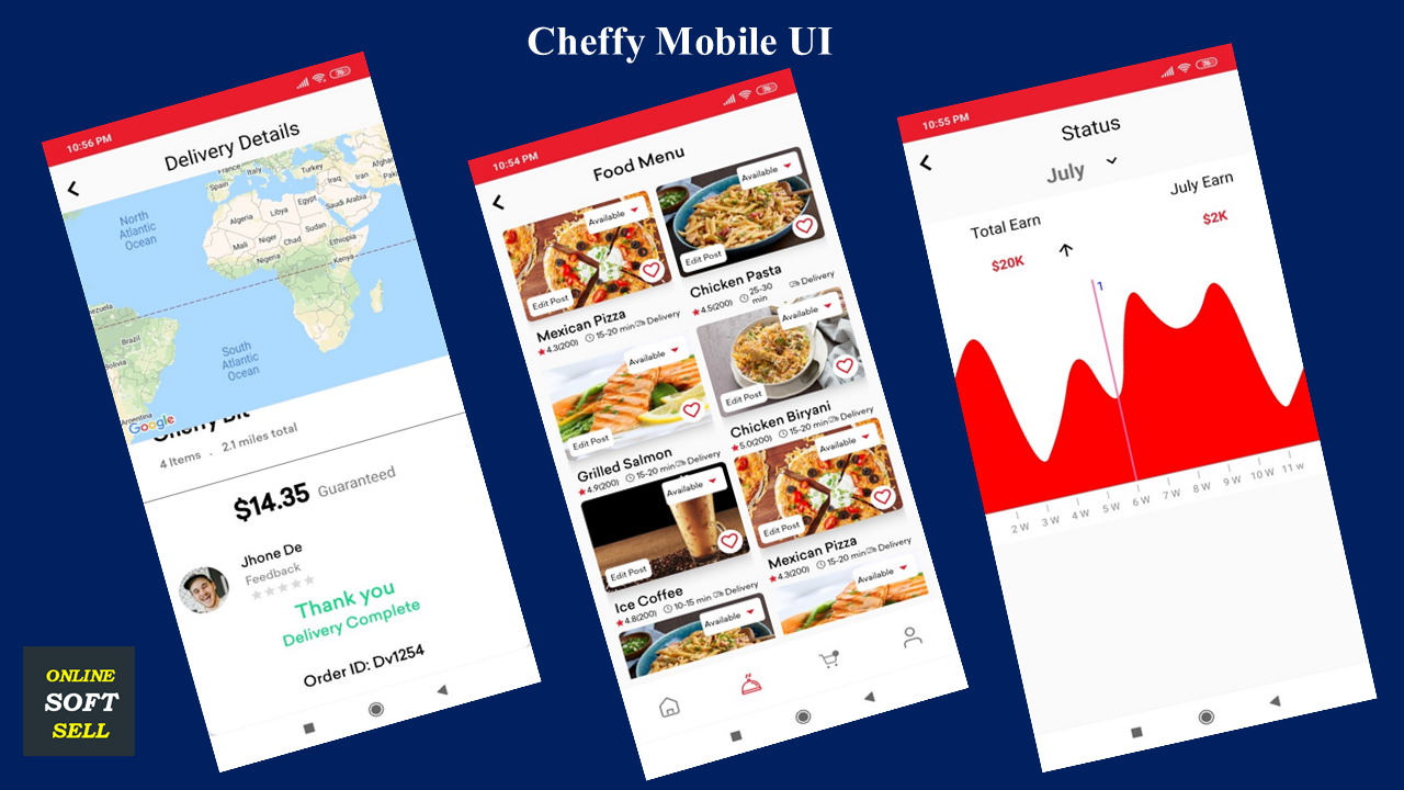 Cheffy-Online Food Delivery Mobile Application Template